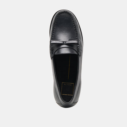 Barney Black Leather Loafers - Dolce Vita