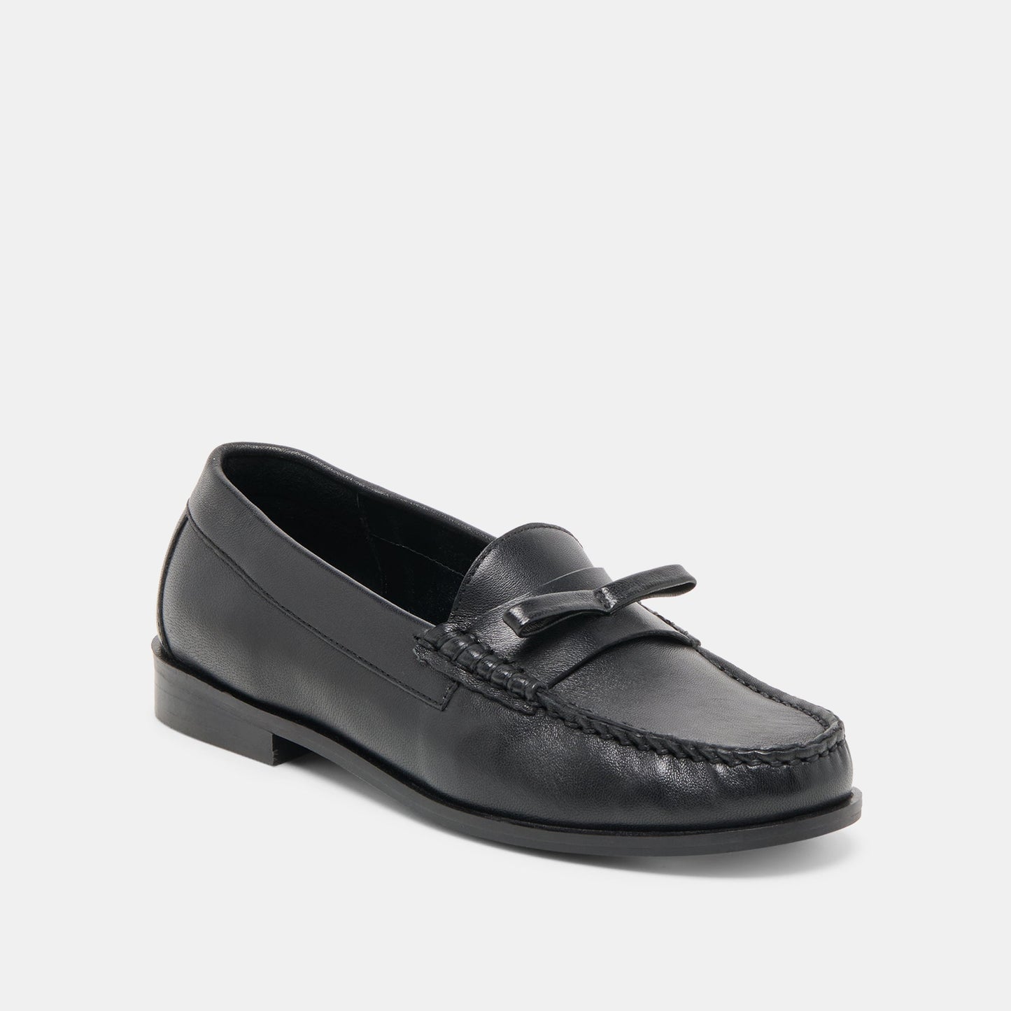 Barney Black Leather Loafers - Dolce Vita