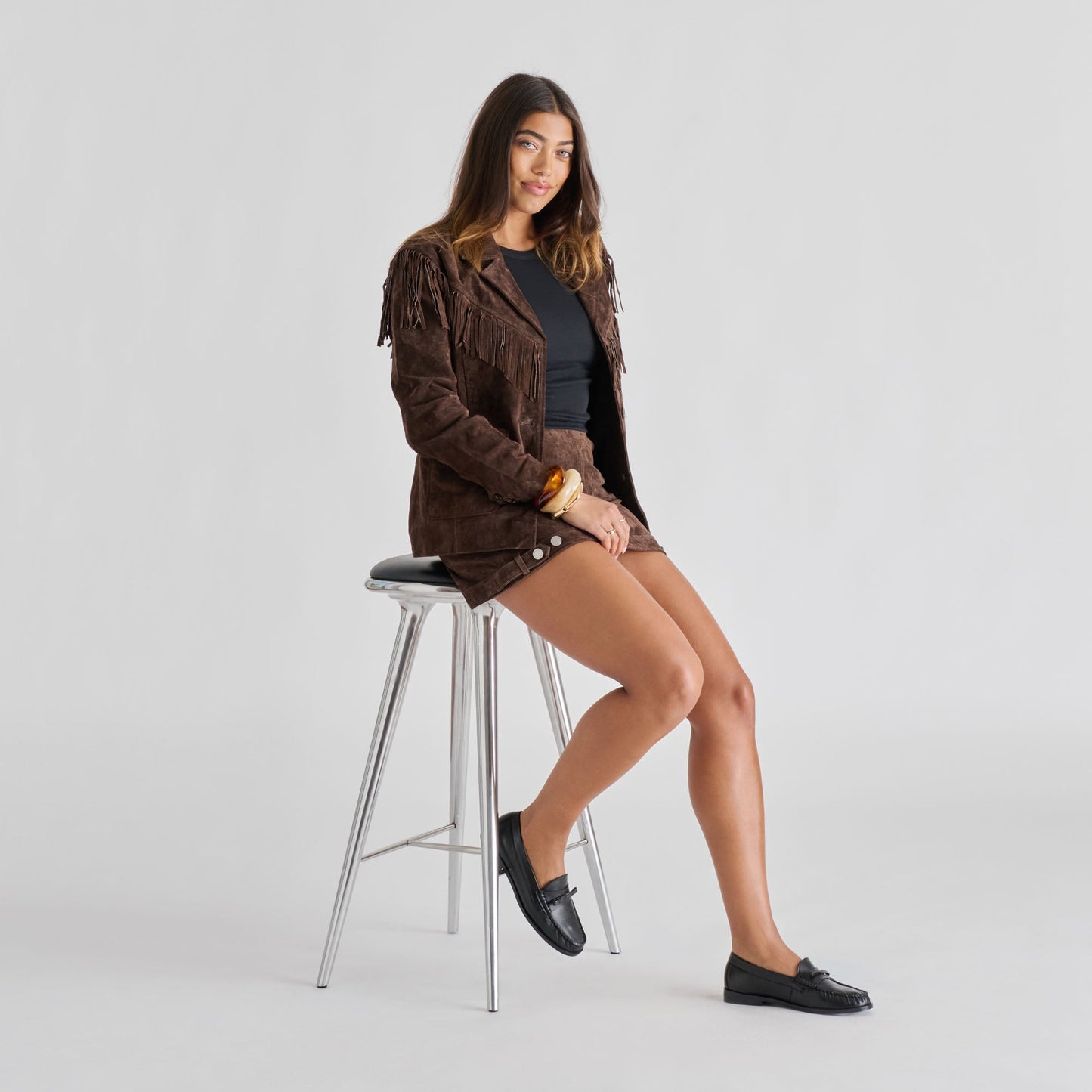 Barney Black Leather Loafers - Dolce Vita