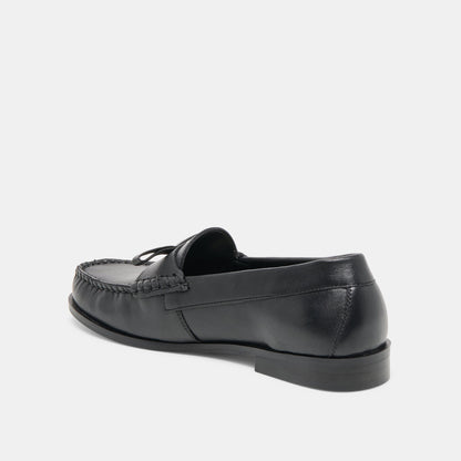 Barney Black Leather Loafers - Dolce Vita