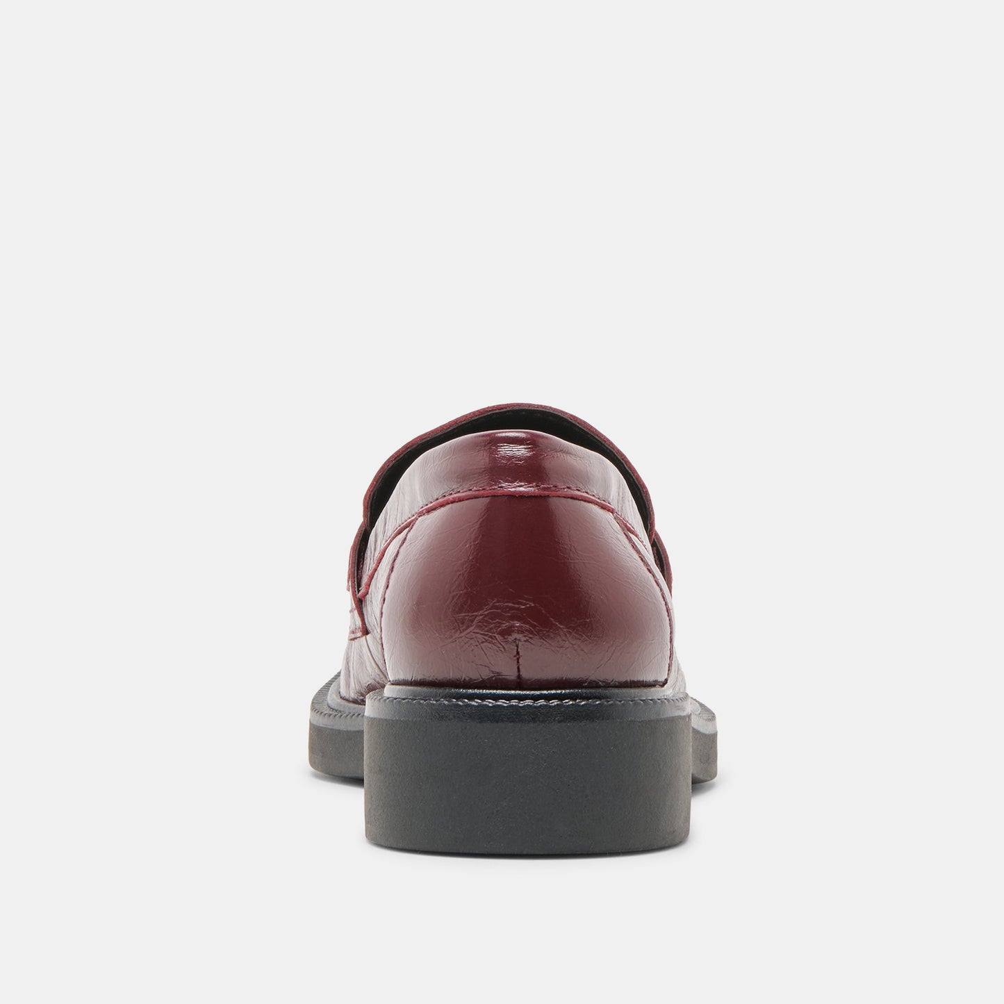 Tiggy Oxblood Crinkle Patent Loafers - Dolce Vita