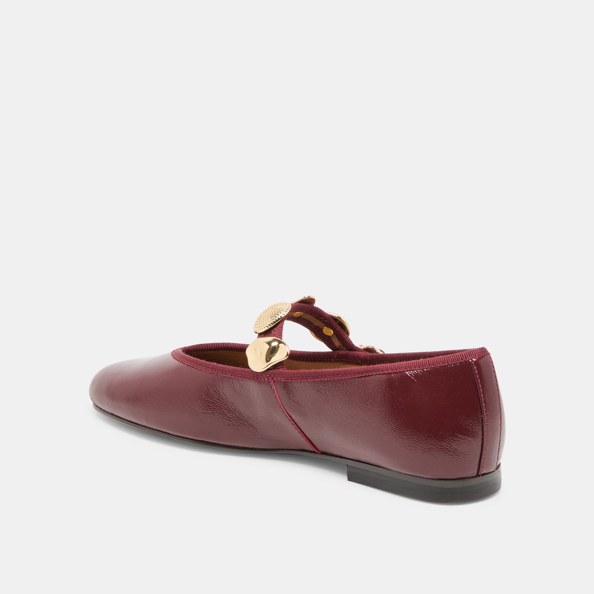 Relan Oxblood Leather Ballet Flats - Dolce Vita