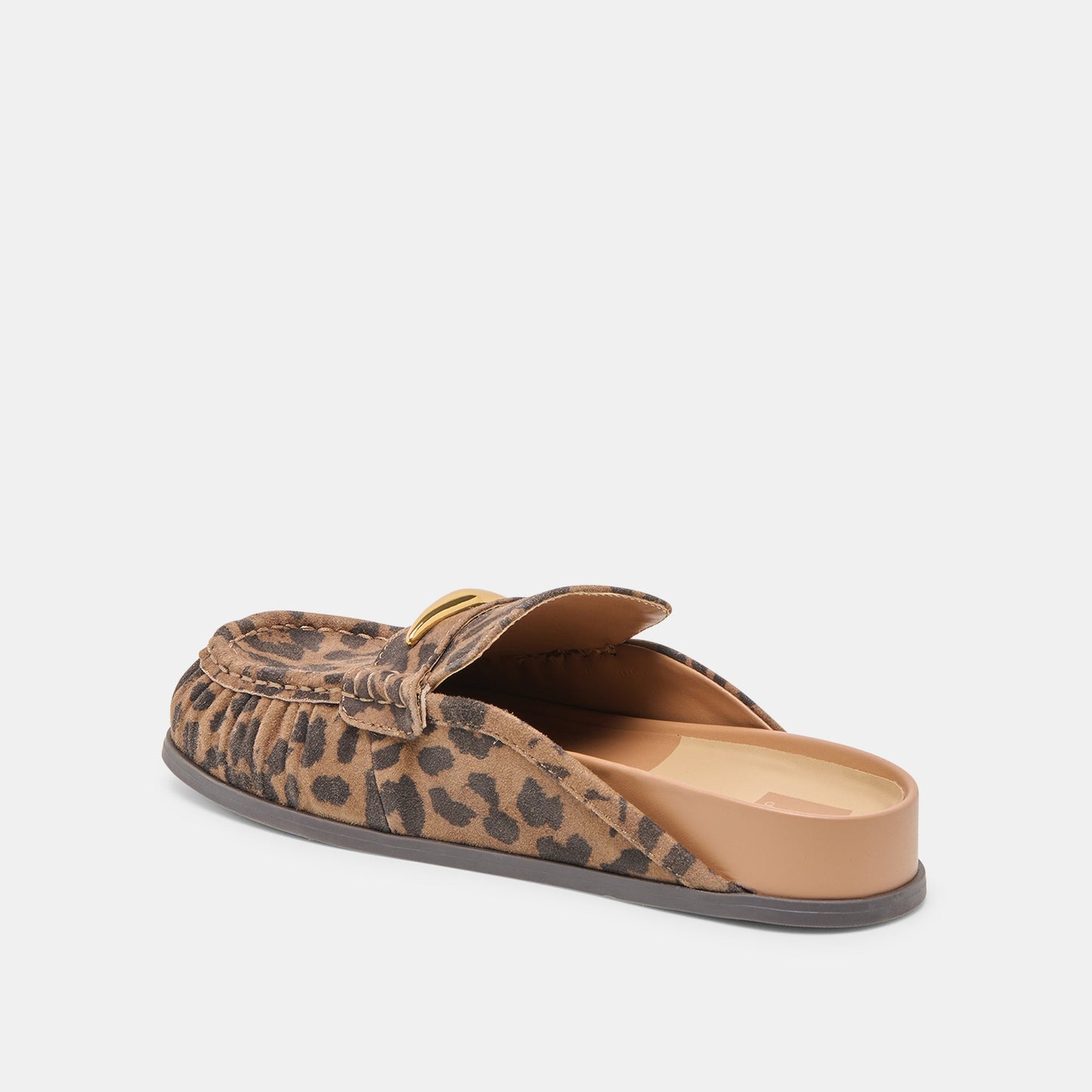 Jodero Brown Leopard Printed Suede Flats - Dolce Vita