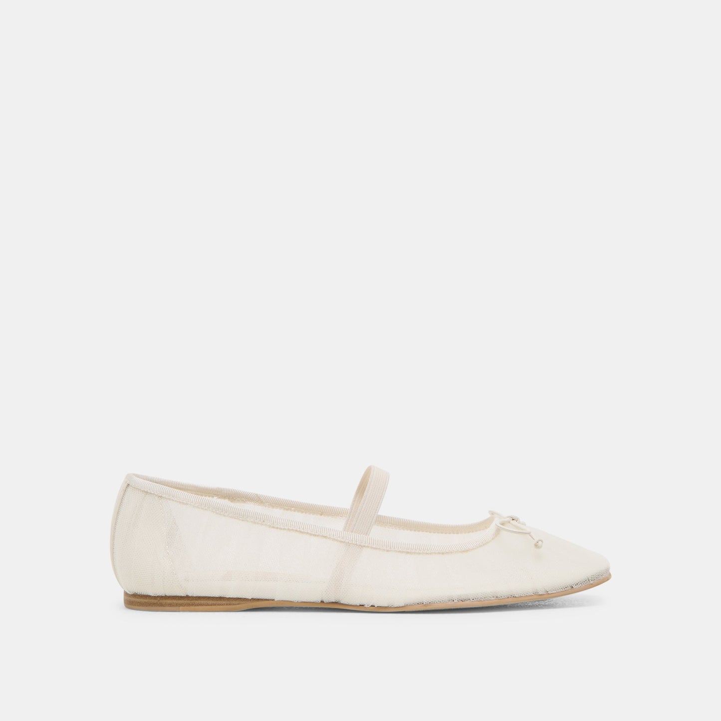 Raeven White Tulle Ballet Flats - Dolce Vita