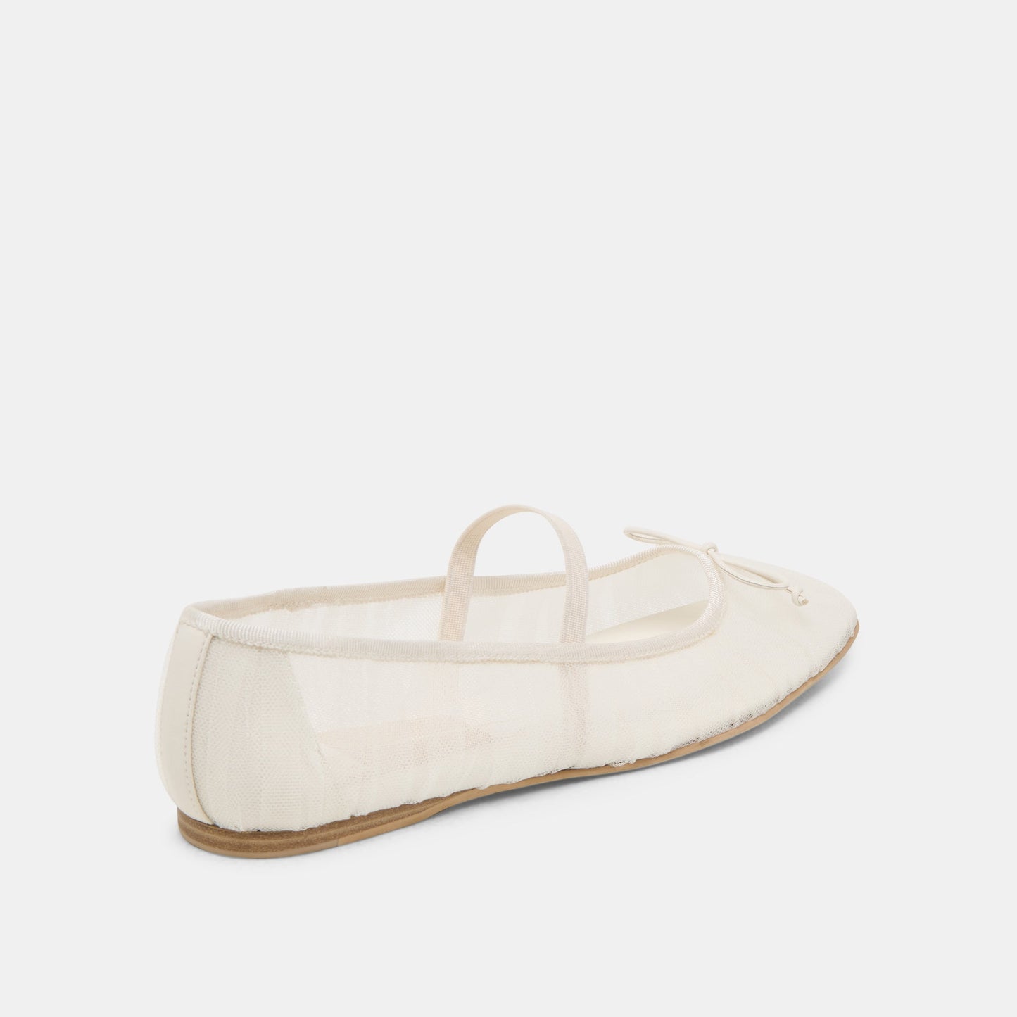 Raeven White Tulle Ballet Flats - Dolce Vita