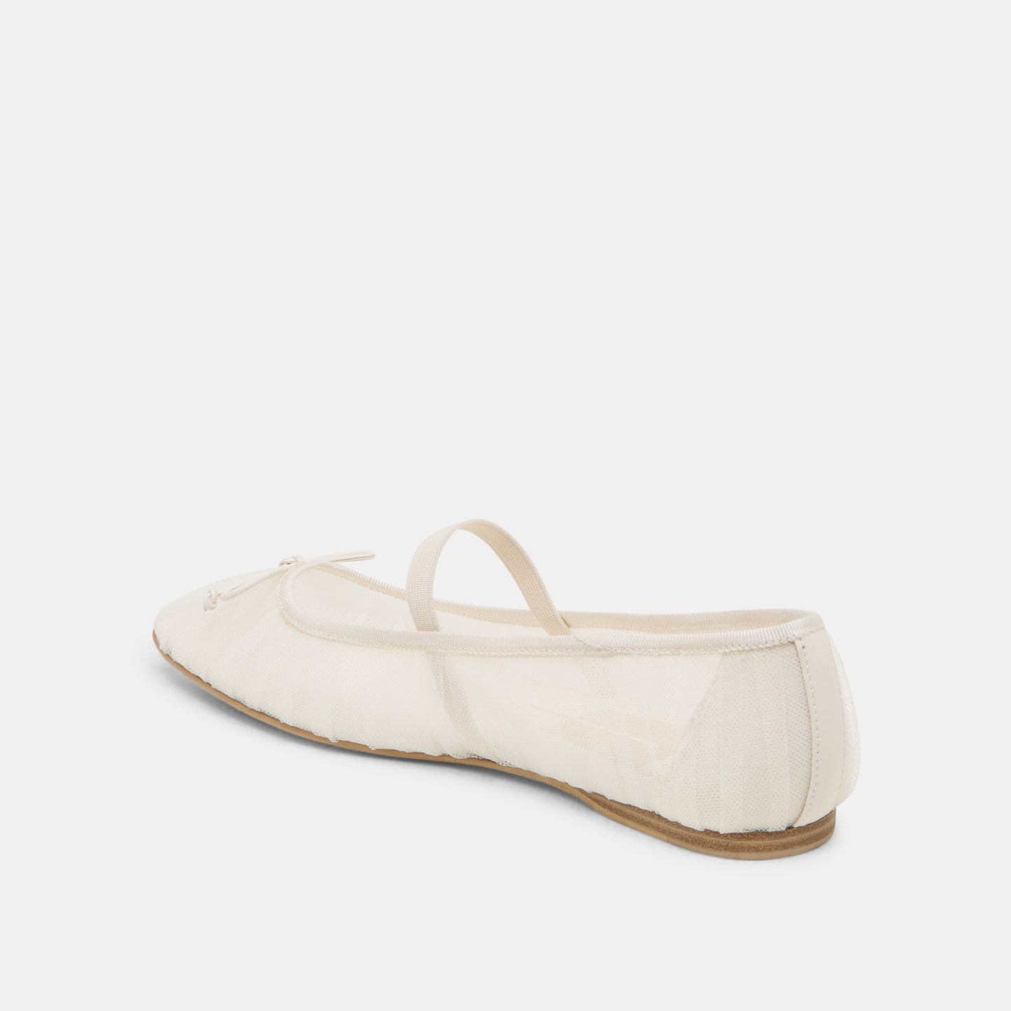 Raeven White Tulle Ballet Flats - Dolce Vita