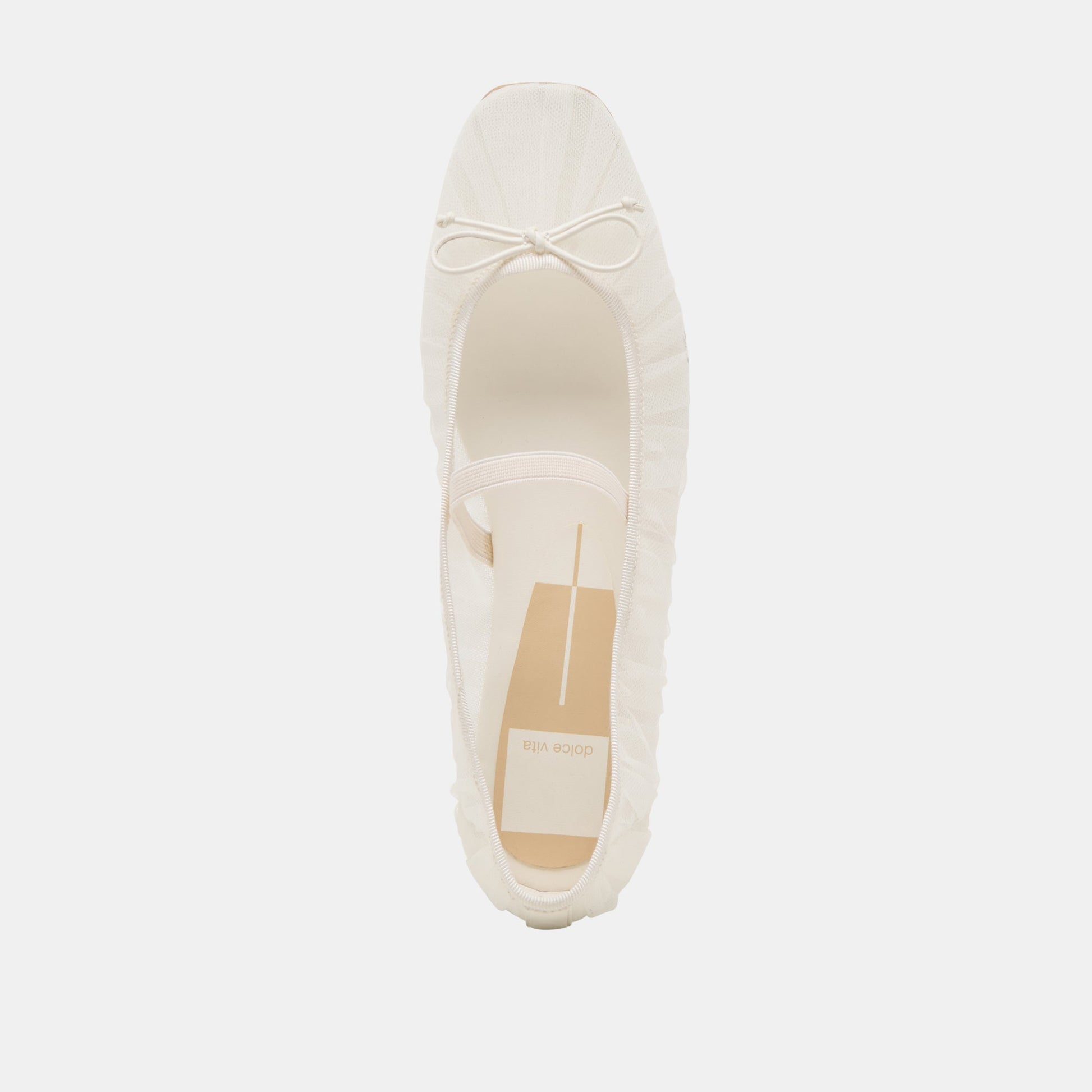 Raeven White Tulle Ballet Flats - Dolce Vita