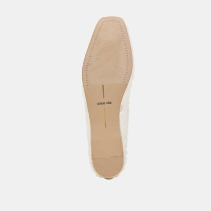Raeven White Tulle Ballet Flats - Dolce Vita