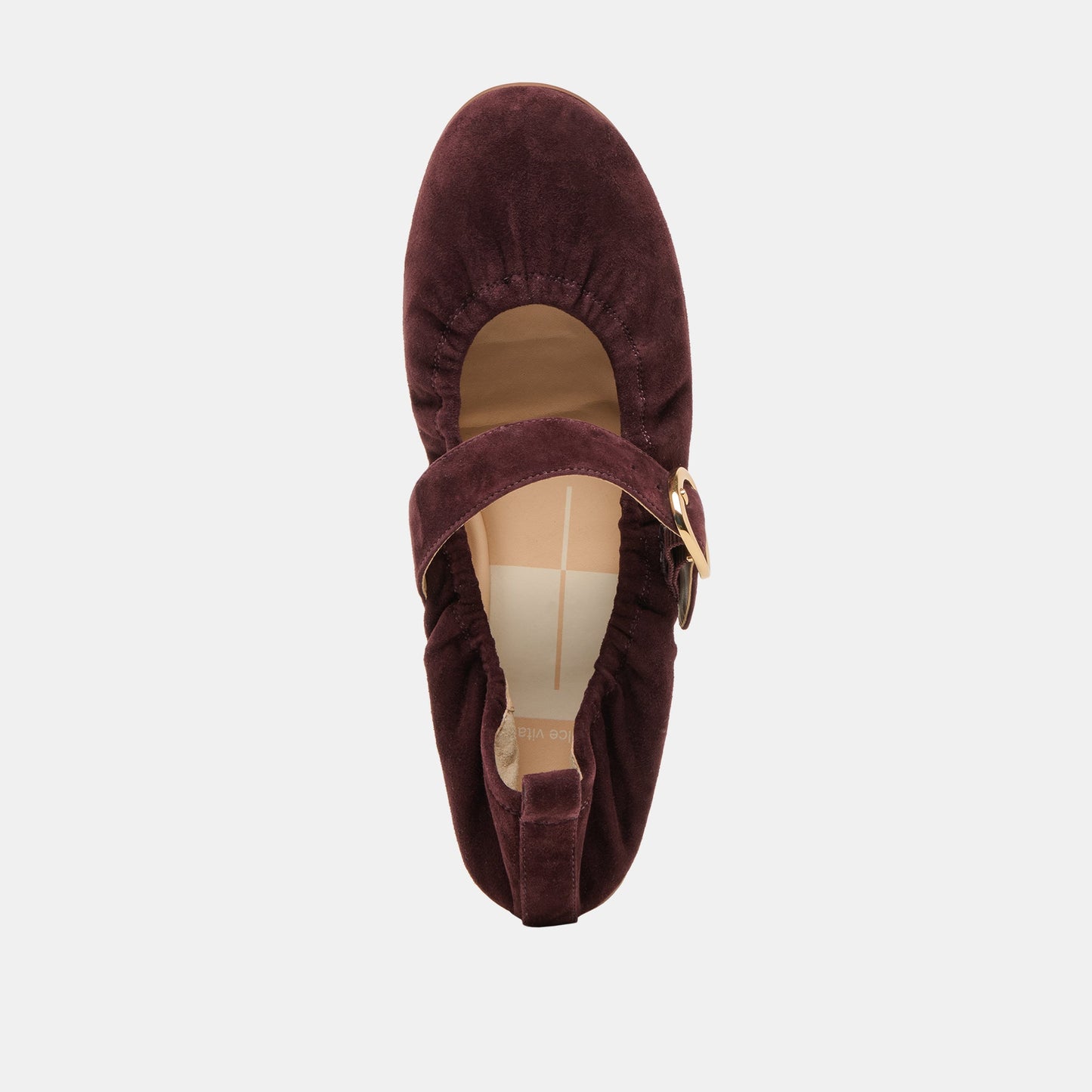 CAELY BALLET FLATS MULBERRY SUEDE - Dolce Vita