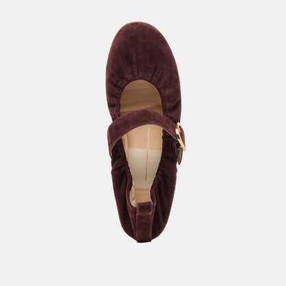 CAELY BALLET FLATS MULBERRY SUEDE - Dolce Vita