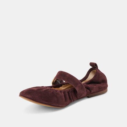 CAELY BALLET FLATS MULBERRY SUEDE - Dolce Vita