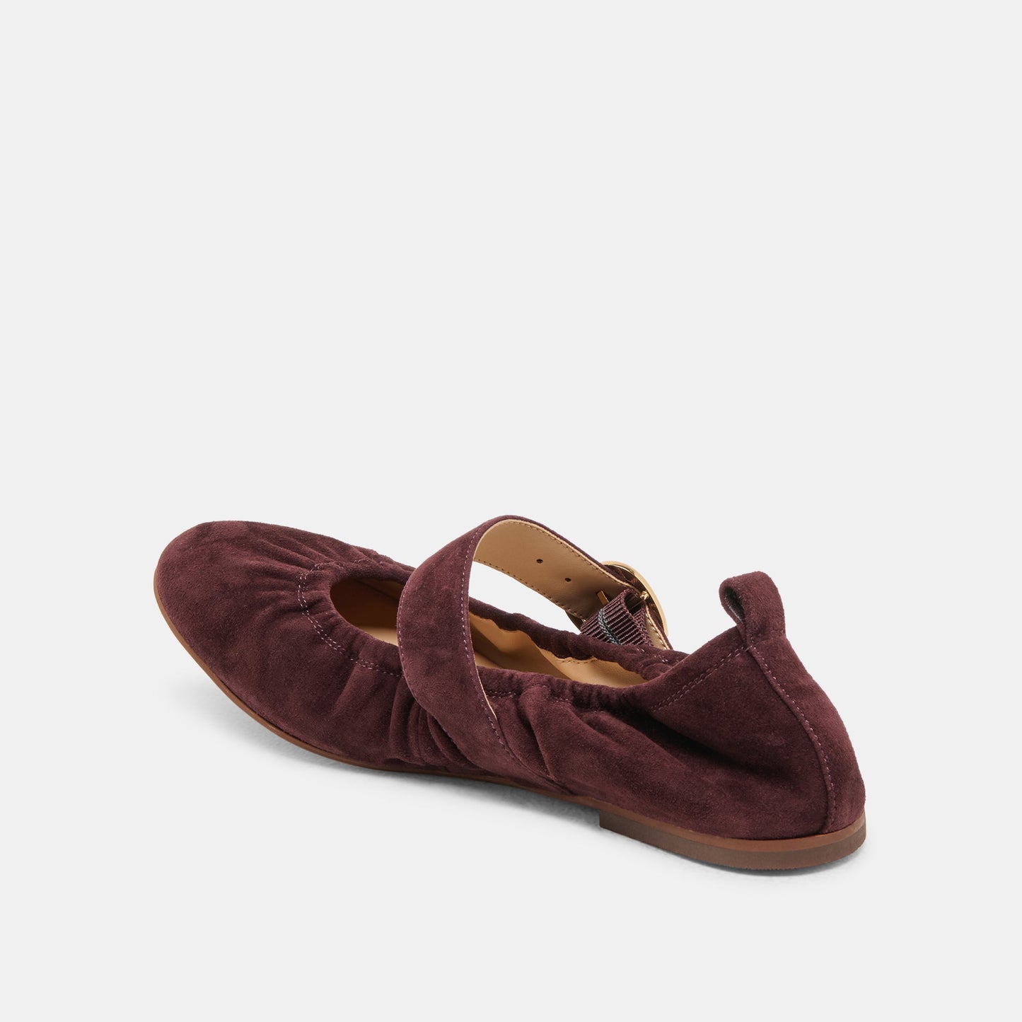 CAELY BALLET FLATS MULBERRY SUEDE - Dolce Vita