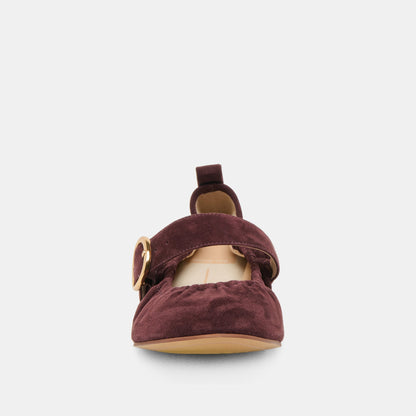 CAELY BALLET FLATS MULBERRY SUEDE - Dolce Vita