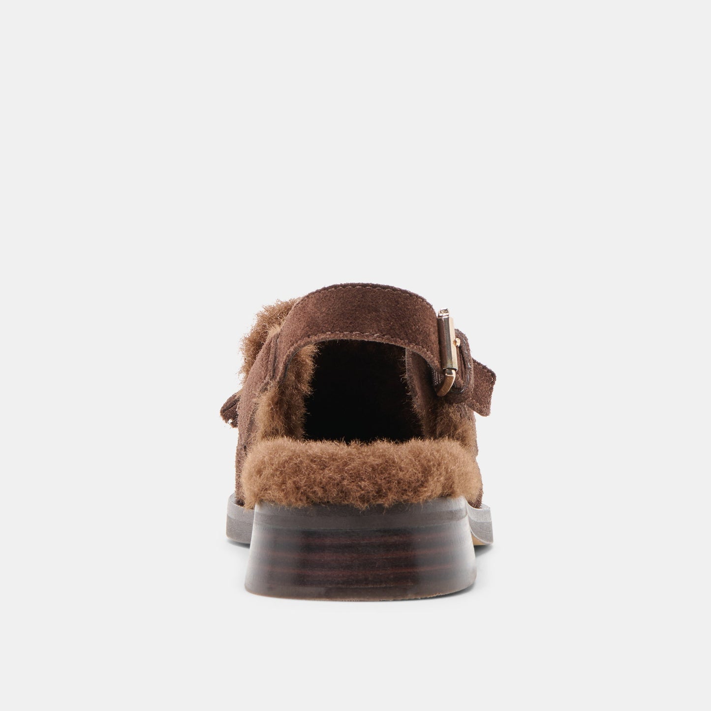 Hamlit Plush Dk Brown Suede Loafers - Dolce Vita