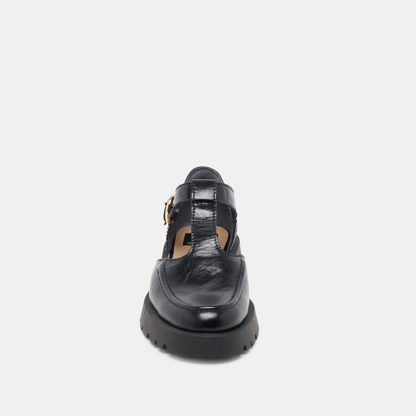 EMILIO FLATS MIDNIGHT CRINKLE PATENT LEATHER - Dolce Vita