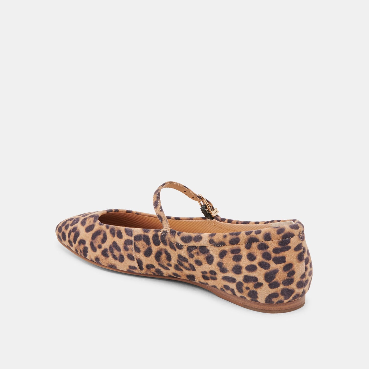 REYES BALLET FLATS DK LEOPARD SUEDE - Dolce Vita