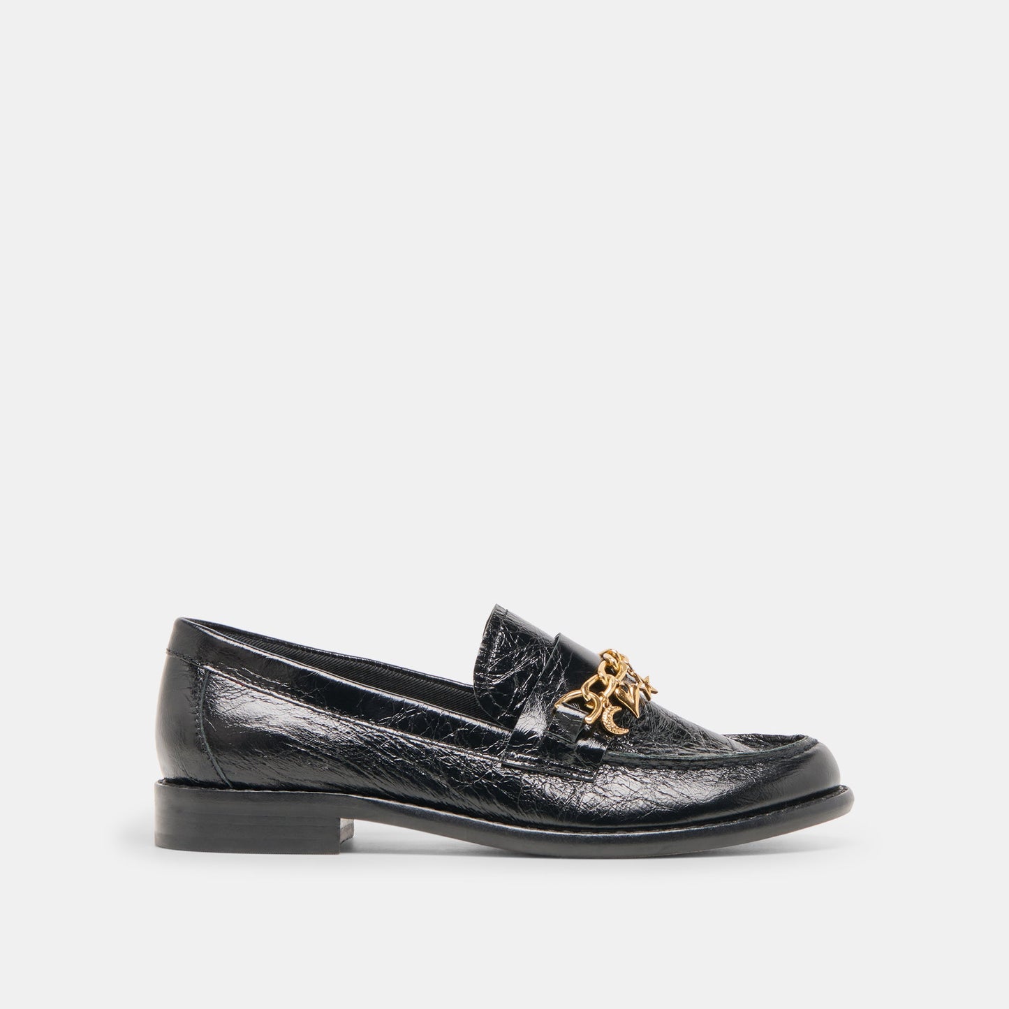 Waylen Midnight Crinkle Patent Loafers - Dolce Vita