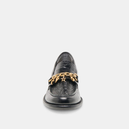 Waylen Midnight Crinkle Patent Loafers - Dolce Vita