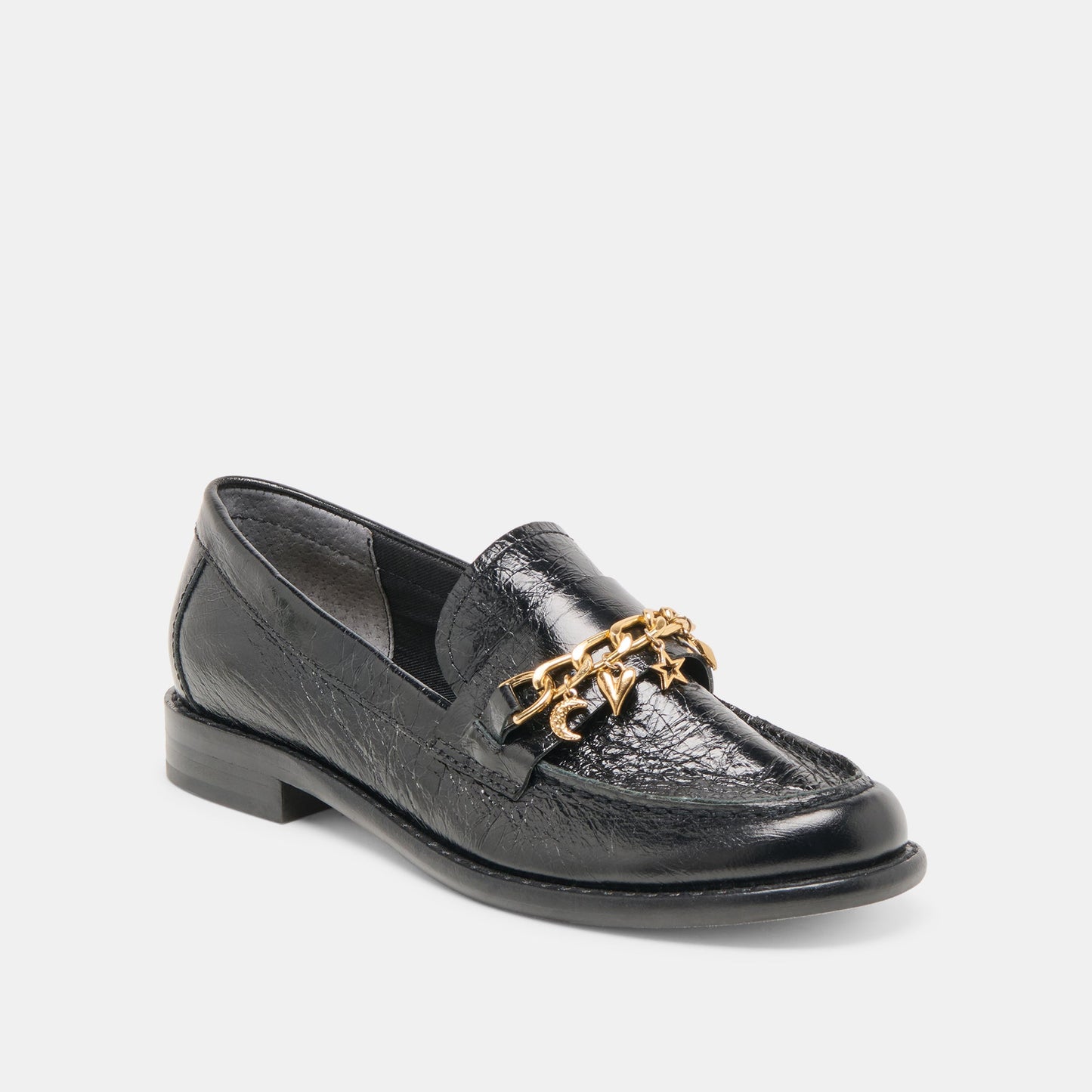Waylen Midnight Crinkle Patent Loafers - Dolce Vita