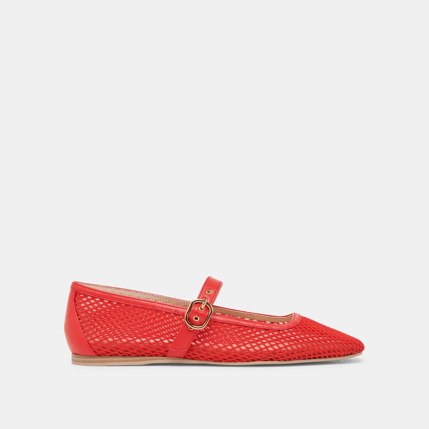 RODNI MESH BALLET FLATS CHILI WOVEN MESH - Dolce Vita