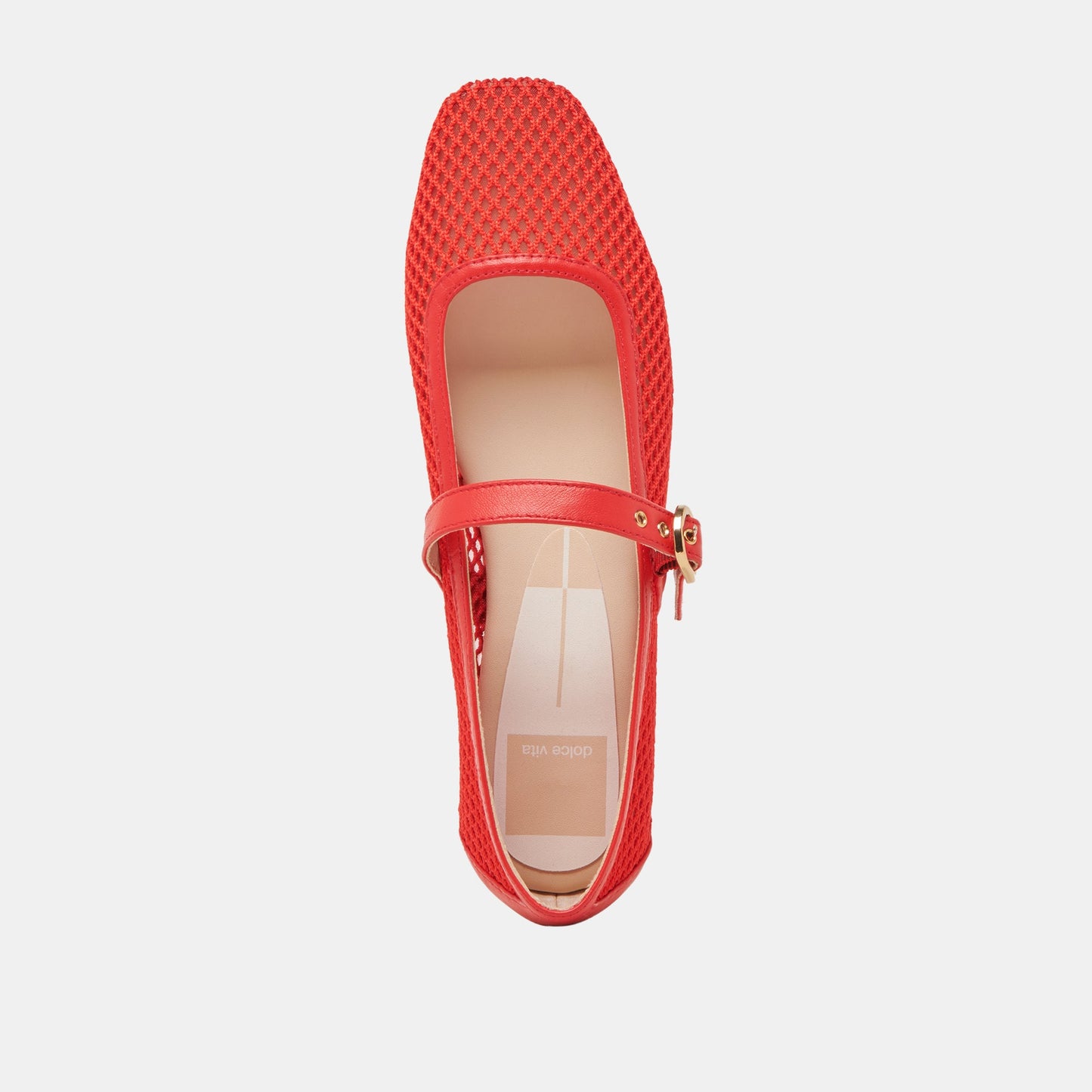 RODNI MESH BALLET FLATS CHILI WOVEN MESH - Dolce Vita