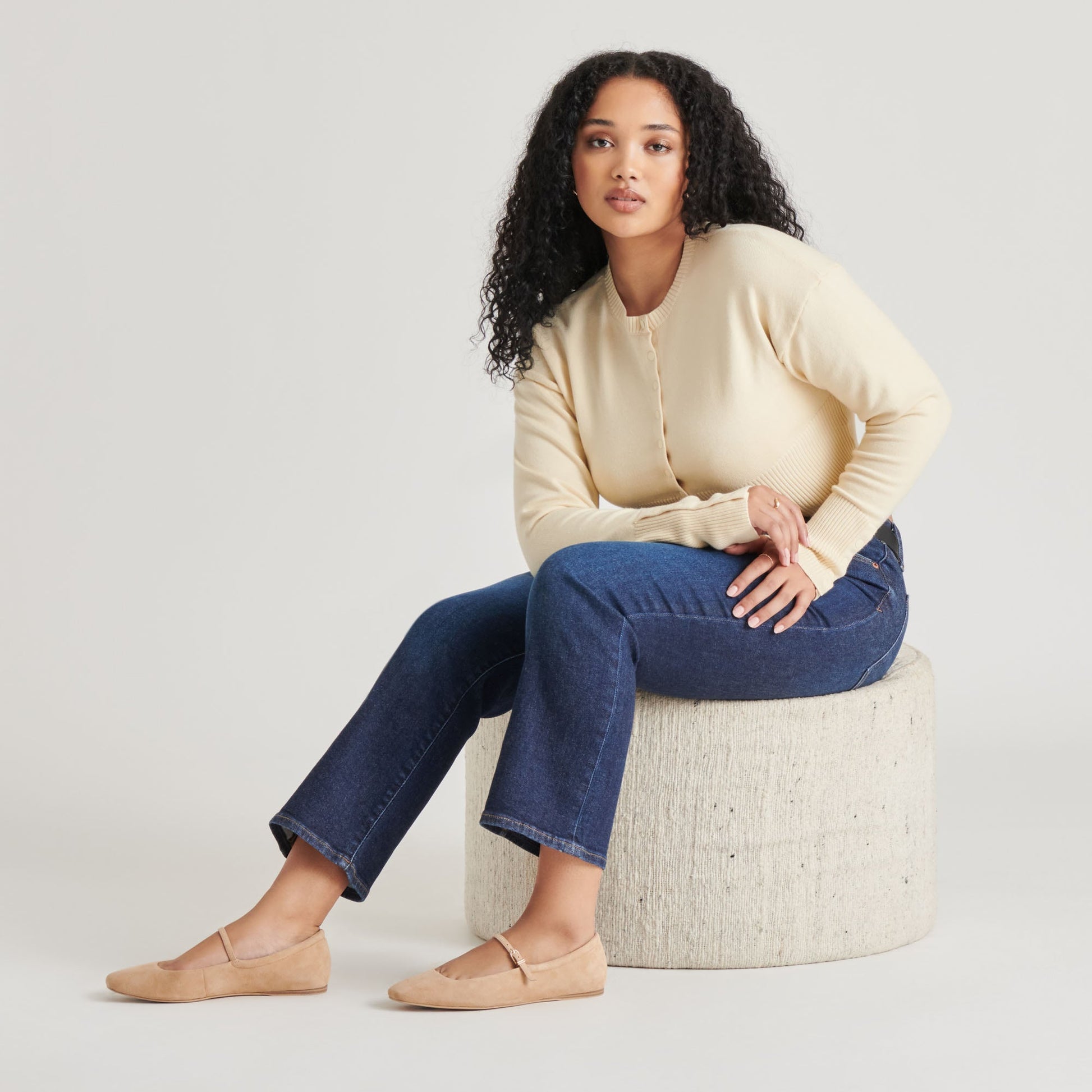 Reyes Bamboo Suede Ballet Flats - Dolce Vita