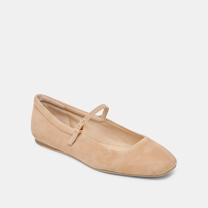 Reyes Bamboo Suede Ballet Flats - Dolce Vita