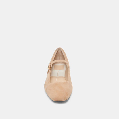 Reyes Bamboo Suede Ballet Flats - Dolce Vita