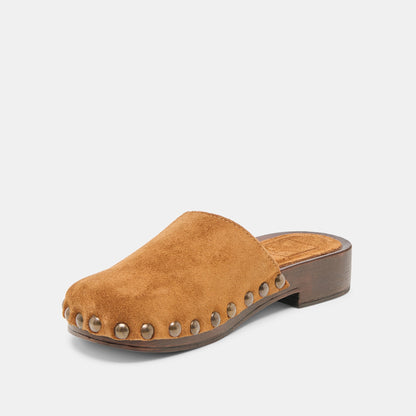 Alanis Chestnut Suede Flats - Dolce Vita