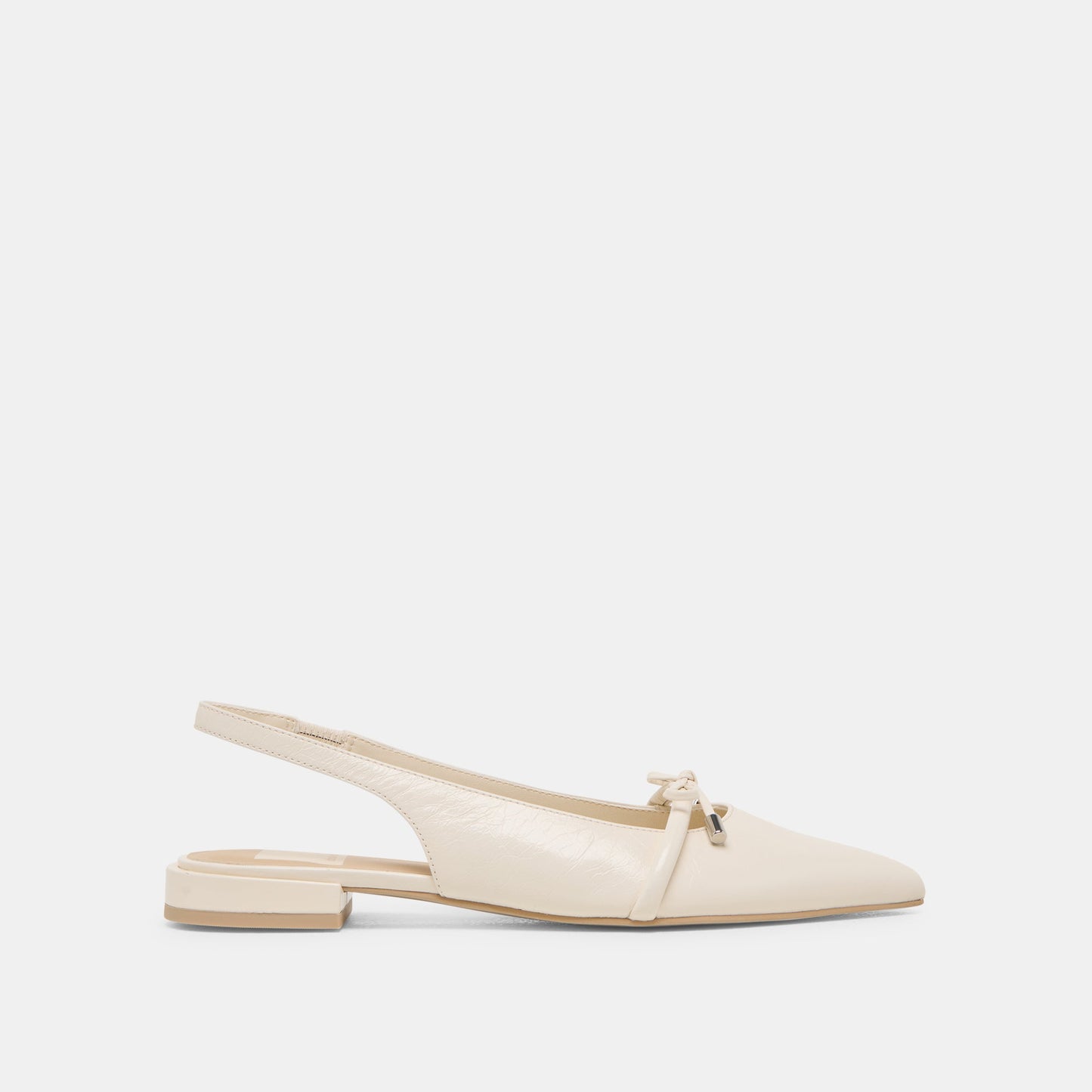 PAYGE FLATS OFF WHITE CRINKLE PATENT - Dolce Vita