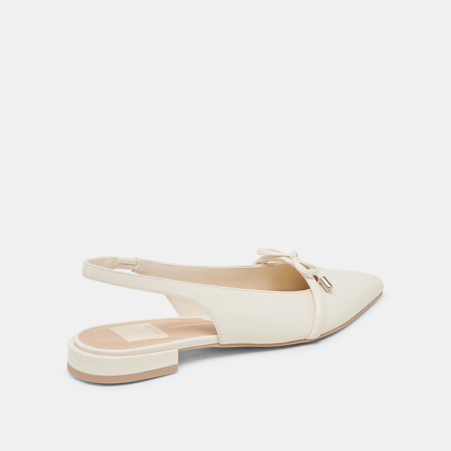 PAYGE FLATS OFF WHITE CRINKLE PATENT - Dolce Vita