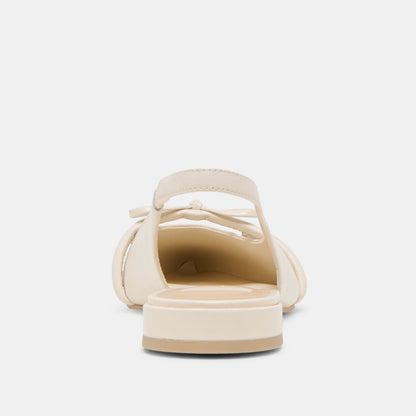 PAYGE FLATS OFF WHITE CRINKLE PATENT - Dolce Vita
