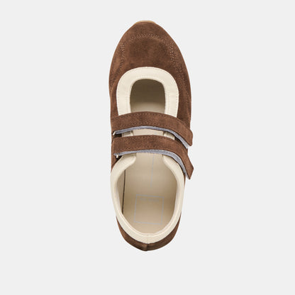 Swan Dk Brown Suede Sneakers - Dolce Vita