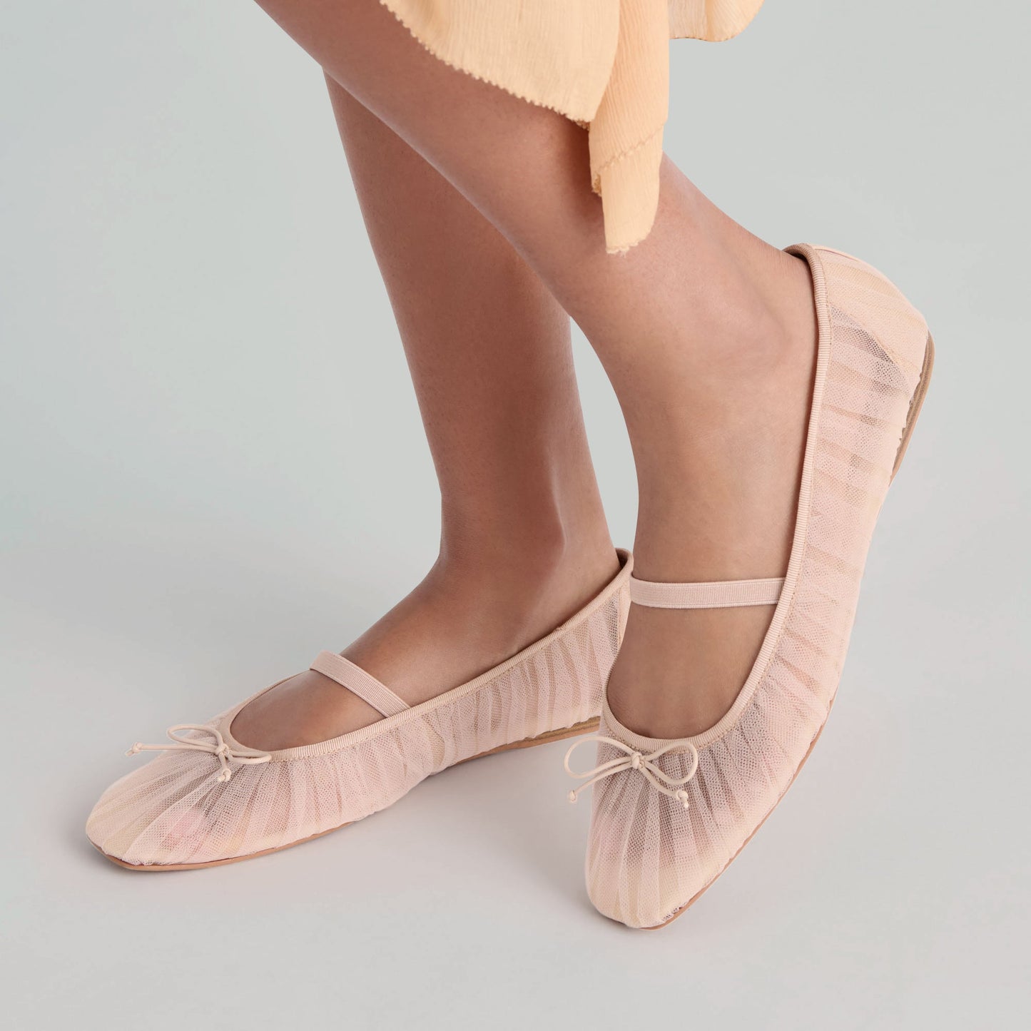 Raeven Praline Tulle Ballet Flats - Dolce Vita