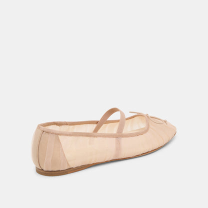 Raeven Praline Tulle Ballet Flats - Dolce Vita