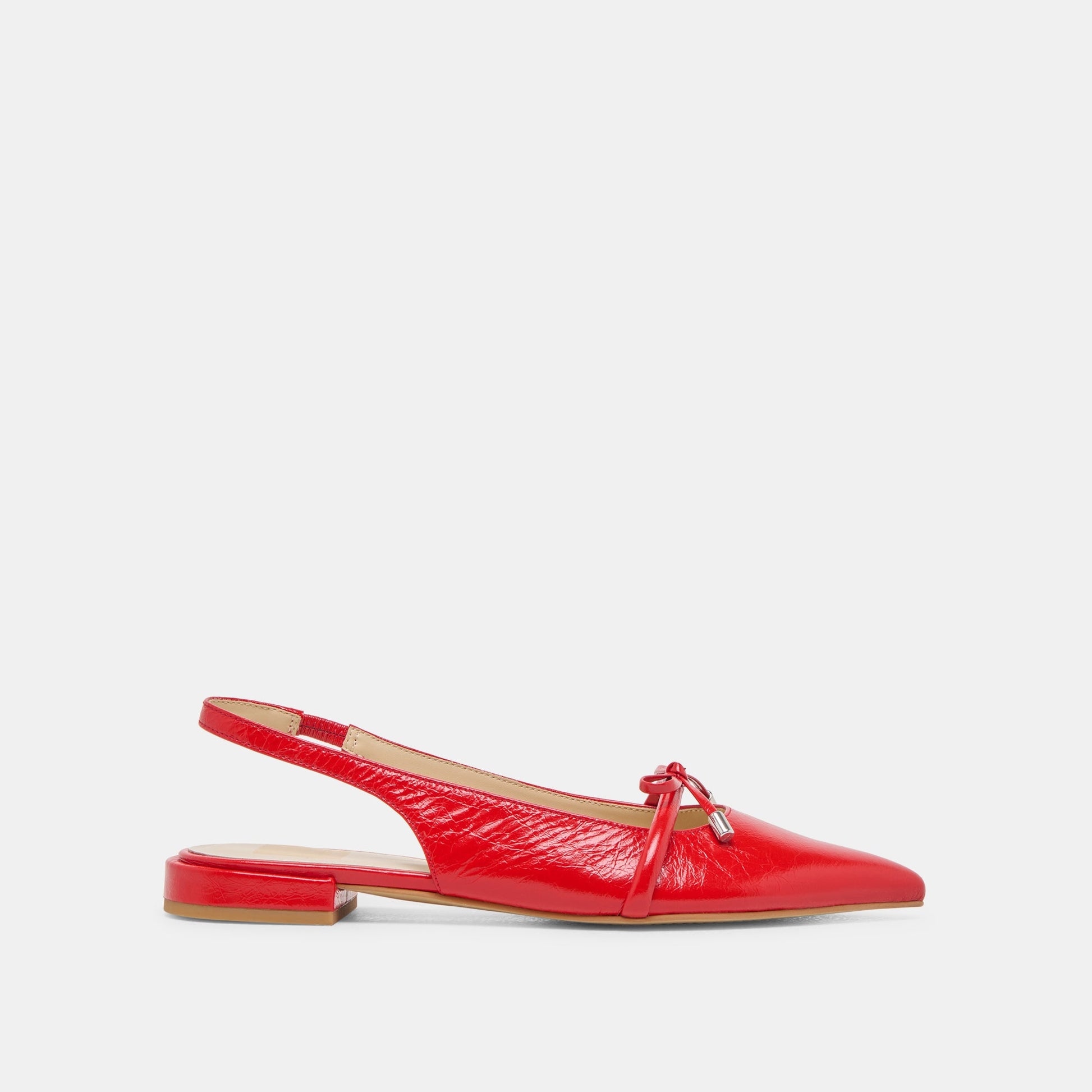 Payge Chili Crinkle Patent Flats - Dolce Vita