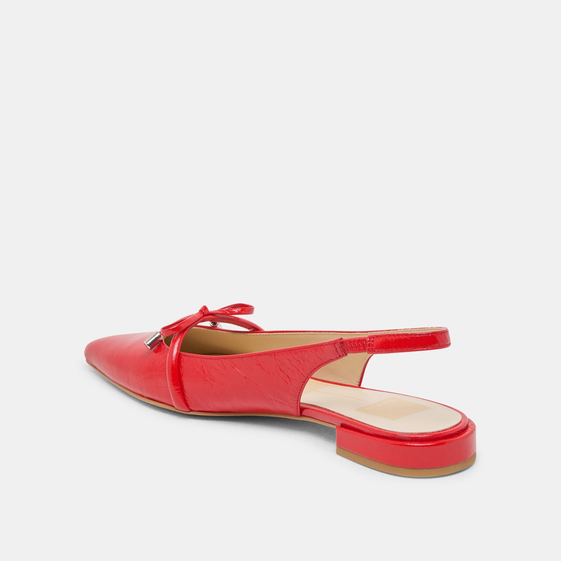 Payge Chili Crinkle Patent Flats - Dolce Vita