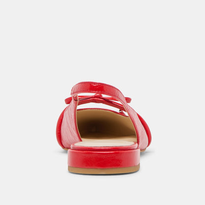 Payge Chili Crinkle Patent Flats - Dolce Vita