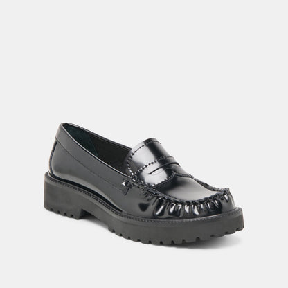Merek Midnight Boxleather Loafers - Dolce Vita