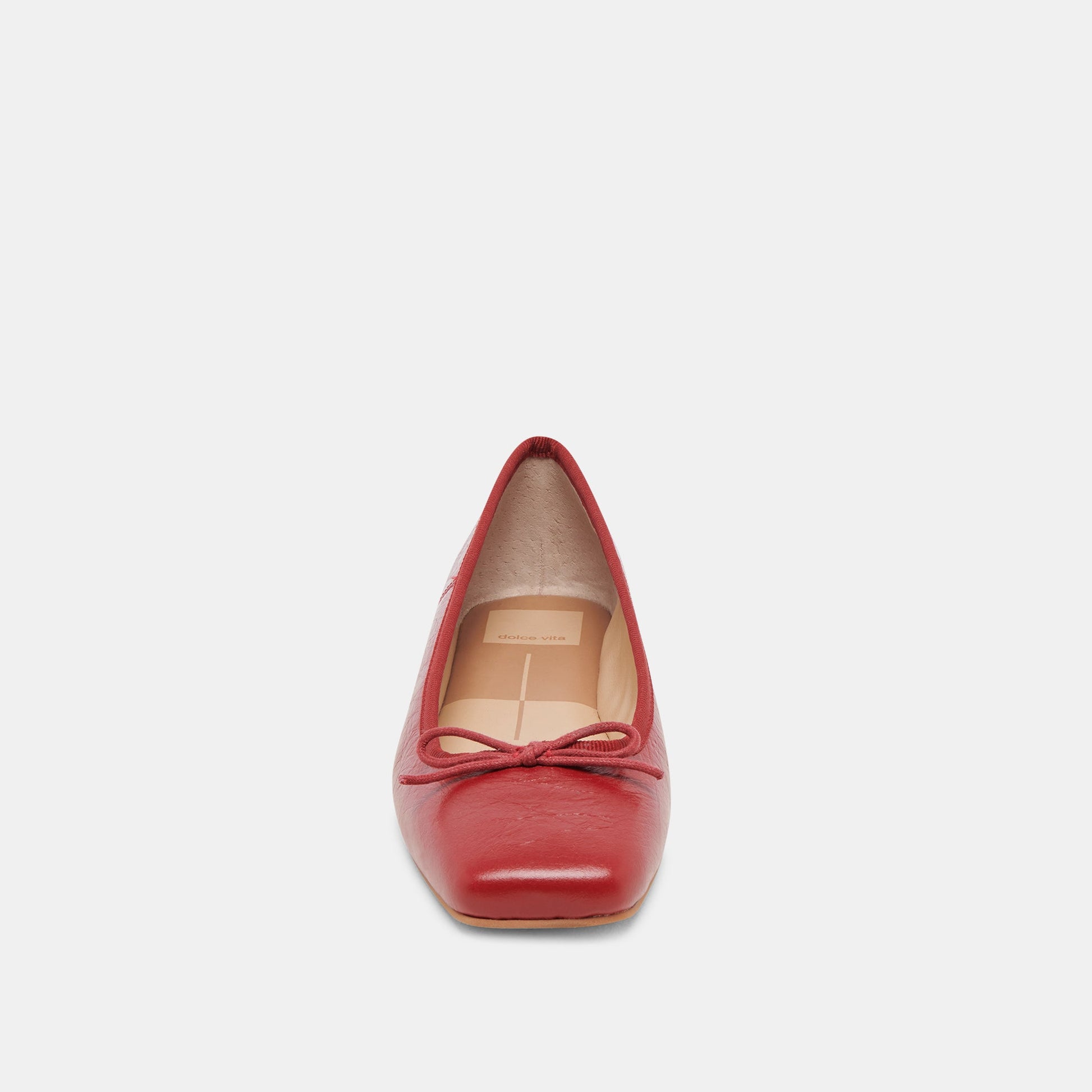Anisa Ballet Flats RED CRINKLE PATENT - Dolce Vita