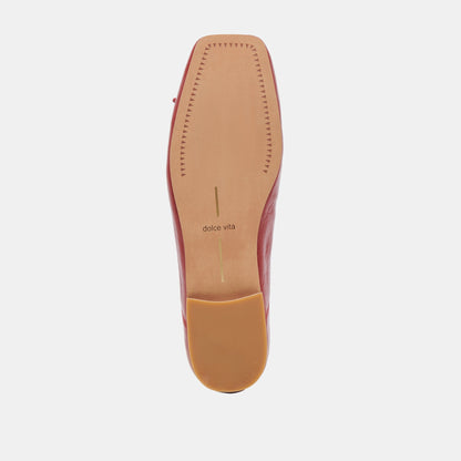 Anisa Ballet Flats RED CRINKLE PATENT - Dolce Vita