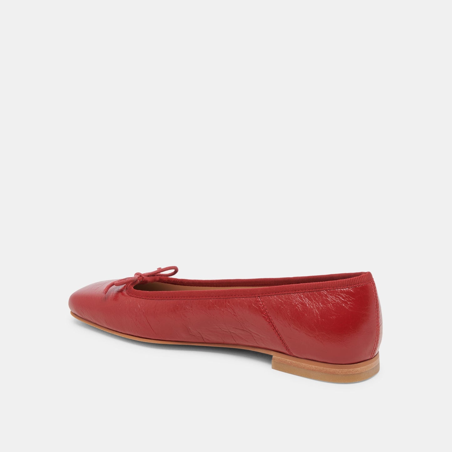 Anisa Ballet Flats RED CRINKLE PATENT - Dolce Vita