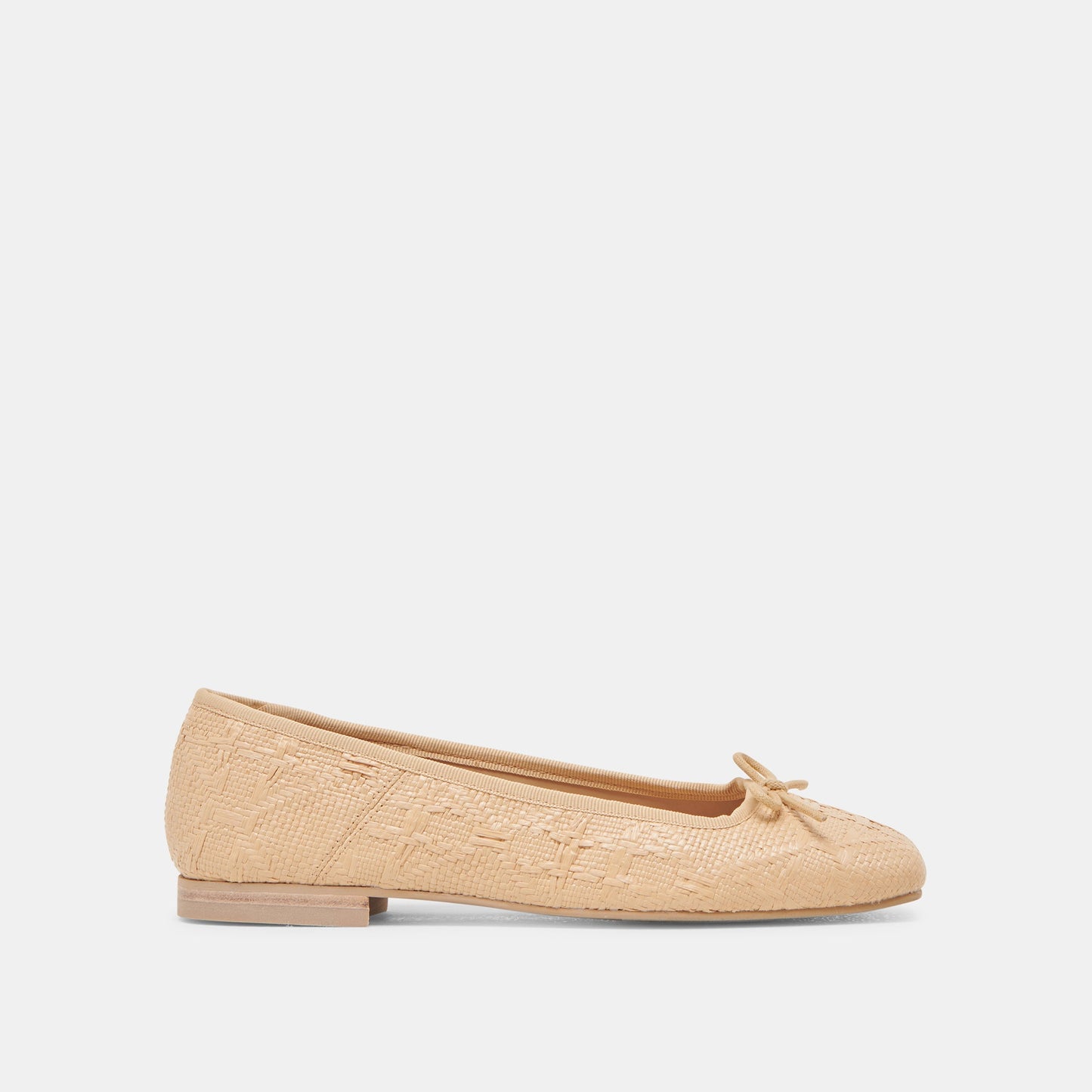 ANISA BALLET FLATS LT NATURAL WOVEN RAFFIA - Dolce Vita