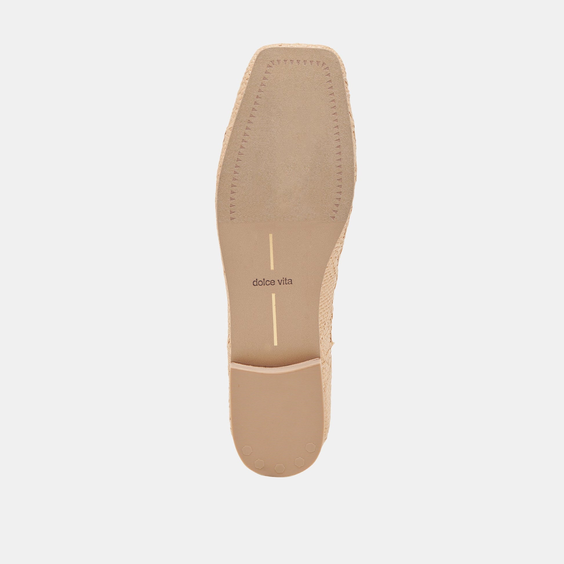 ANISA BALLET FLATS LT NATURAL WOVEN RAFFIA - Dolce Vita