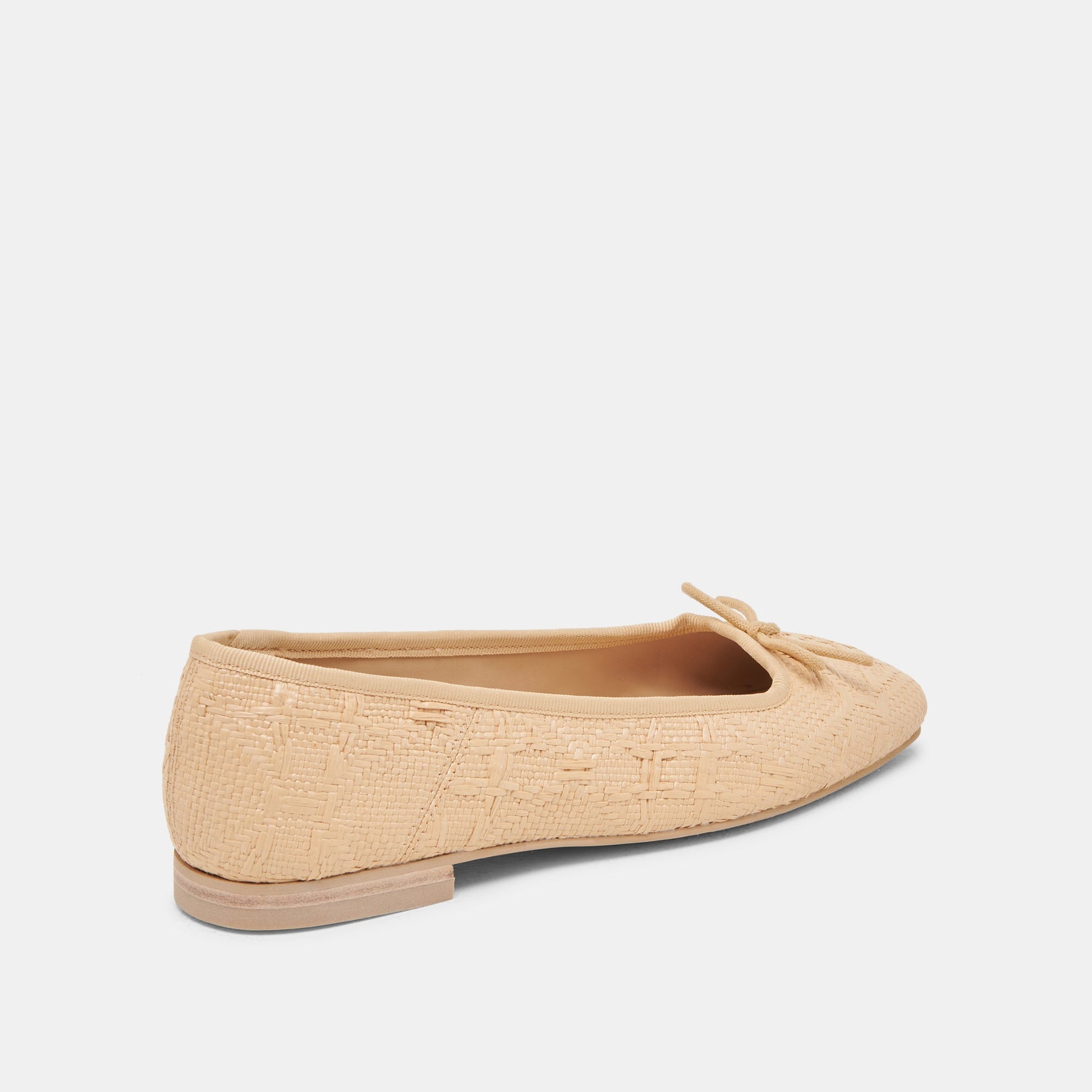 ANISA BALLET FLATS LT NATURAL WOVEN RAFFIA - Dolce Vita