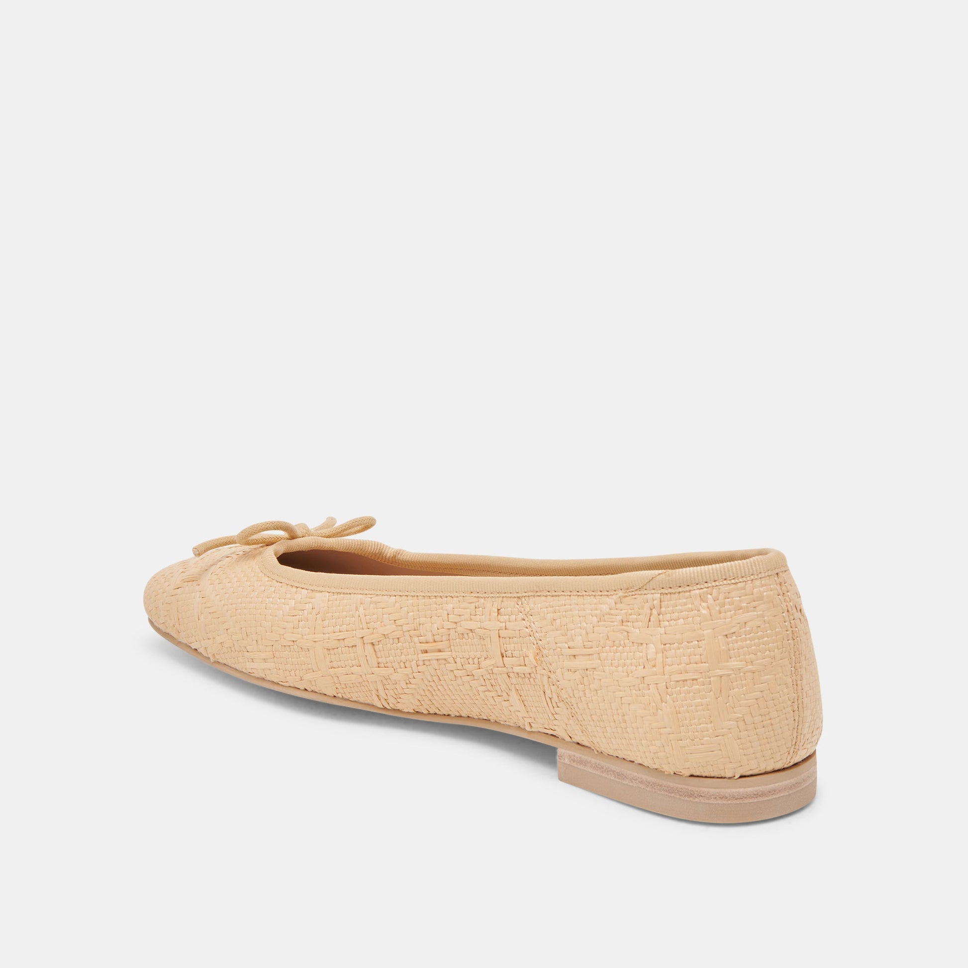 ANISA BALLET FLATS LT NATURAL WOVEN RAFFIA - Dolce Vita