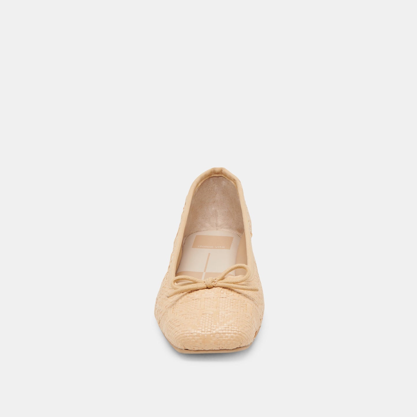 ANISA BALLET FLATS LT NATURAL WOVEN RAFFIA - Dolce Vita