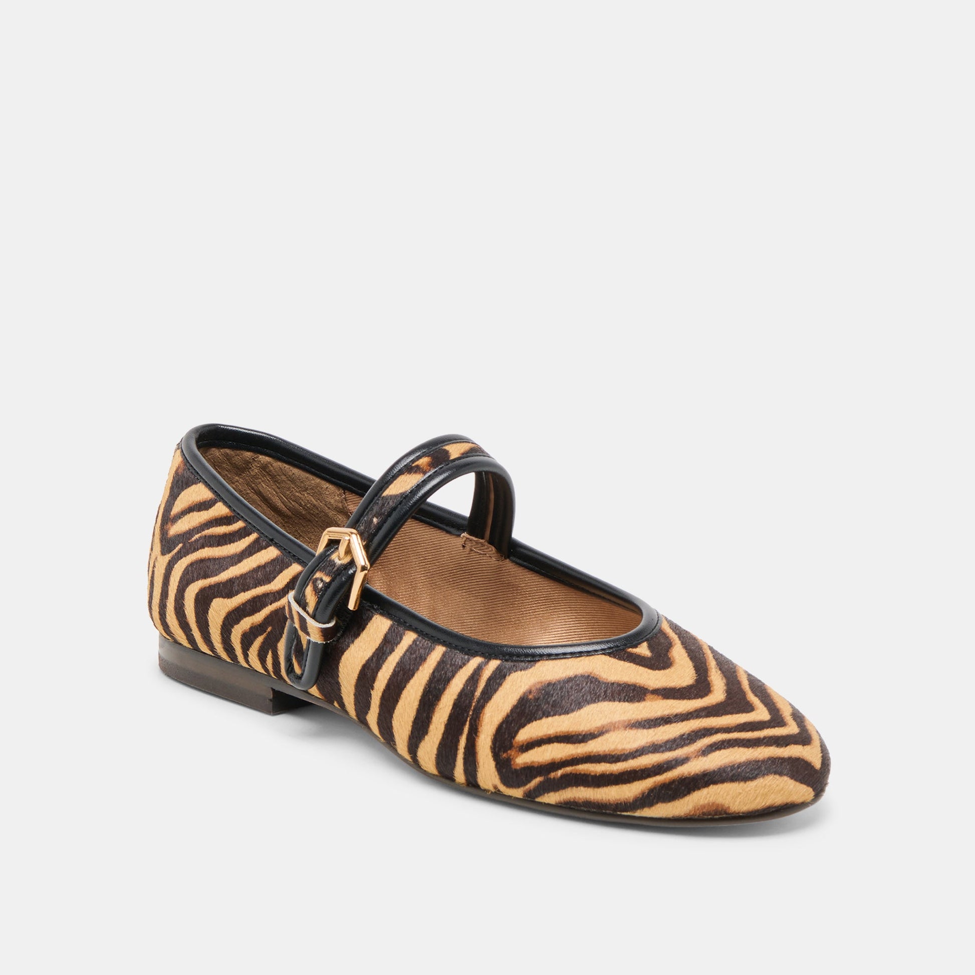 Roslyn Tiger Calf Hair Ballet Flats - Dolce Vita