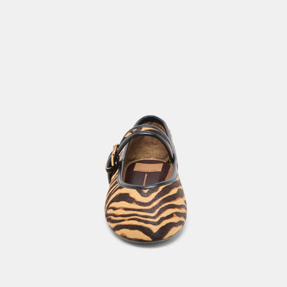 Roslyn Tiger Calf Hair Ballet Flats - Dolce Vita