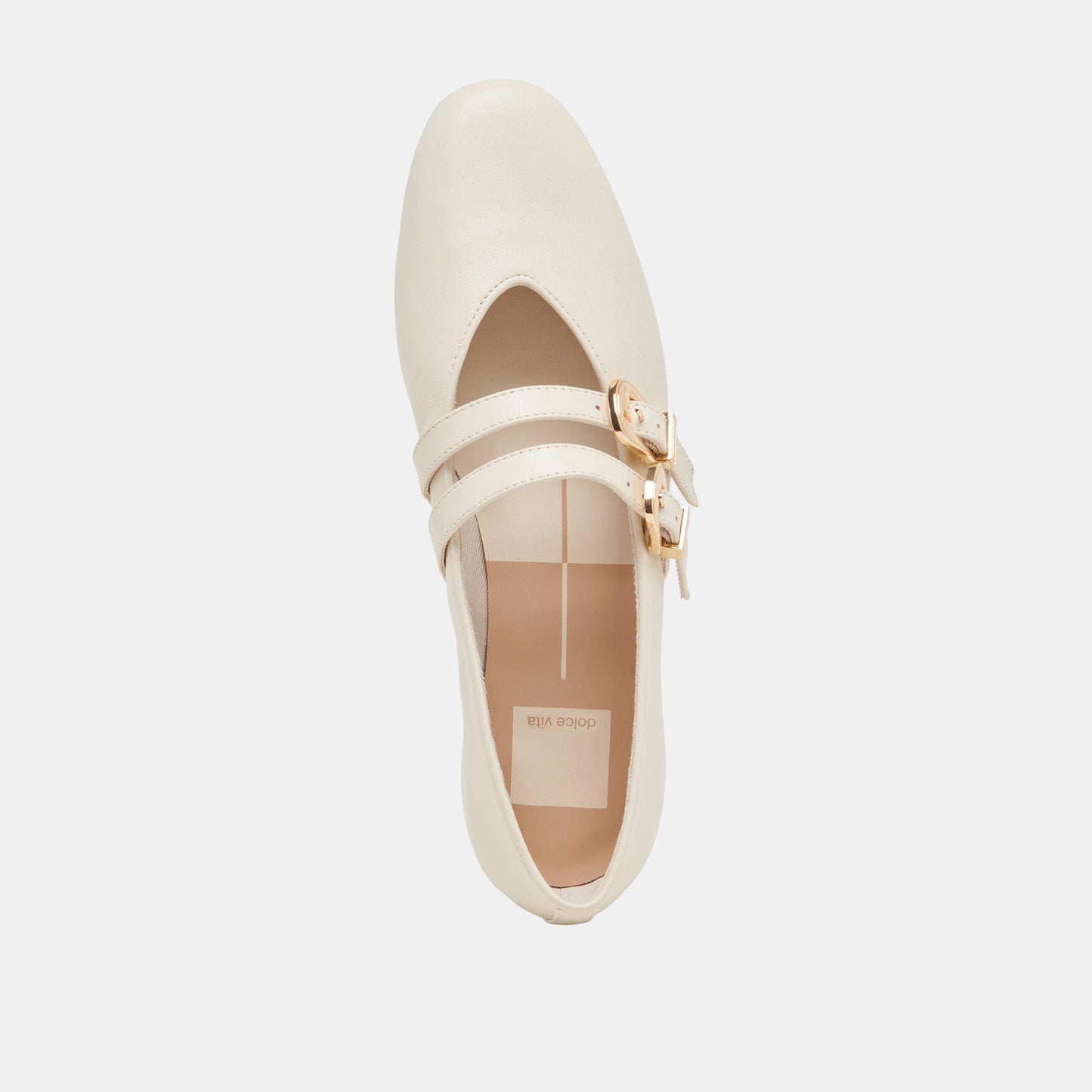 BAYLEE BALLET FLATS IVORY LEATHER - Dolce Vita